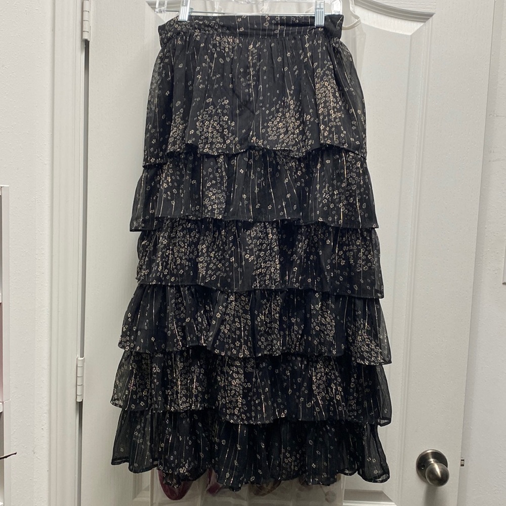 Topshop layered ankle length skirt Sz 8